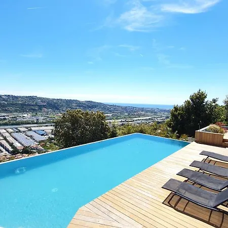 Exceptional Californian Villa, Panoramic Sea View, Infinity Pool 别墅 *