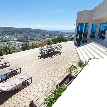 别墅 Exceptional Californian Villa, Panoramic Sea View, Infinity Pool 圣罗兰度瓦