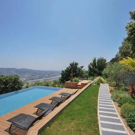 Exceptional Californian Villa, Panoramic Sea View, Infinity Pool Сен-Лоран-дю-Вар