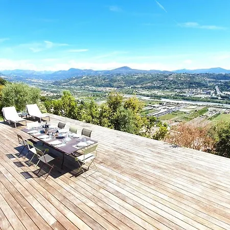 Vila Exceptional Californian Villa, Panoramic Sea View, Infinity Pool Saint-Laurent-du-Var